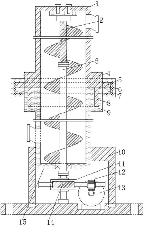 一种面粉垂直螺旋输送机