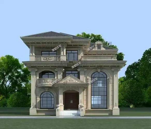 外观大气的三层豪华欧式别墅这才是成功人士的居住标配