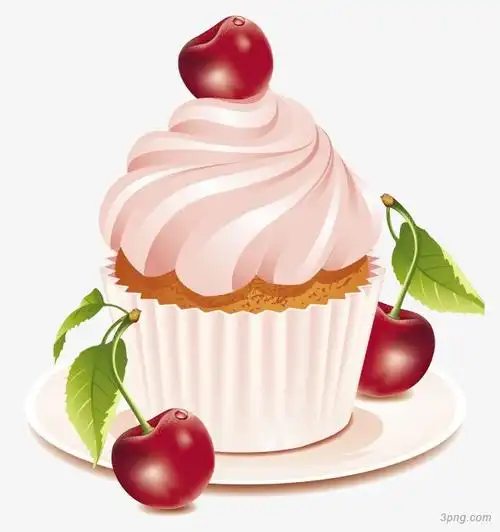 漂亮蛋糕png素材透明免抠图片卡通手绘