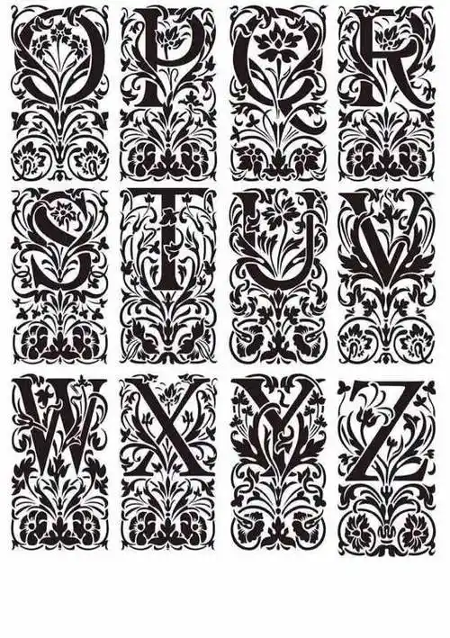 橡皮章素材w侵删致歉w字母w