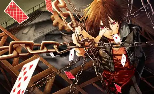 动漫扑克牌帅哥魔术师电脑壁纸下载