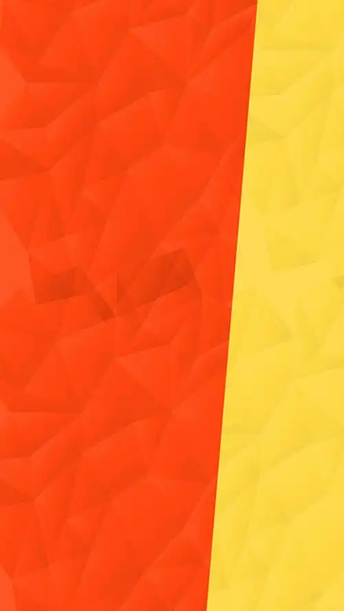 立体几何低多边黄橙拼色h5背景图