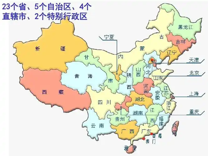 2,中华人民共和国现行行政区域划分如下:一级省级行政区,包括省,自治