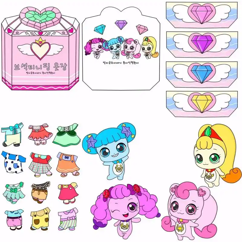 可换装素材/可打印 共14页,没发全,需要的可以斯 素材分享 纸娃娃换装