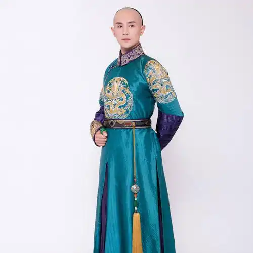 影视古装清朝阿哥服满族清朝男古装王爷服龙袍阿哥贝勒古装演出服