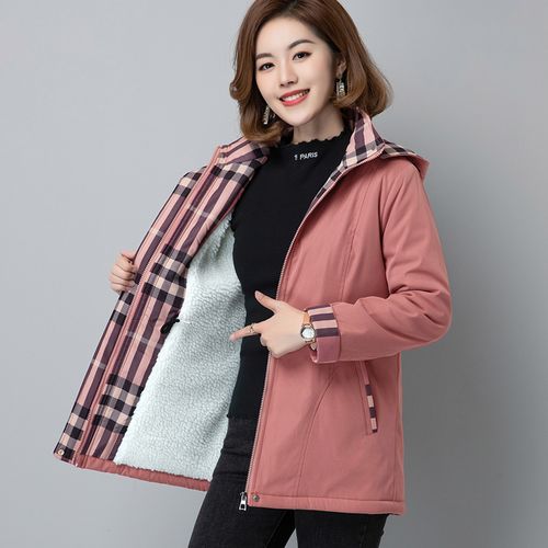 棉衣中年中长款女妈妈冬季