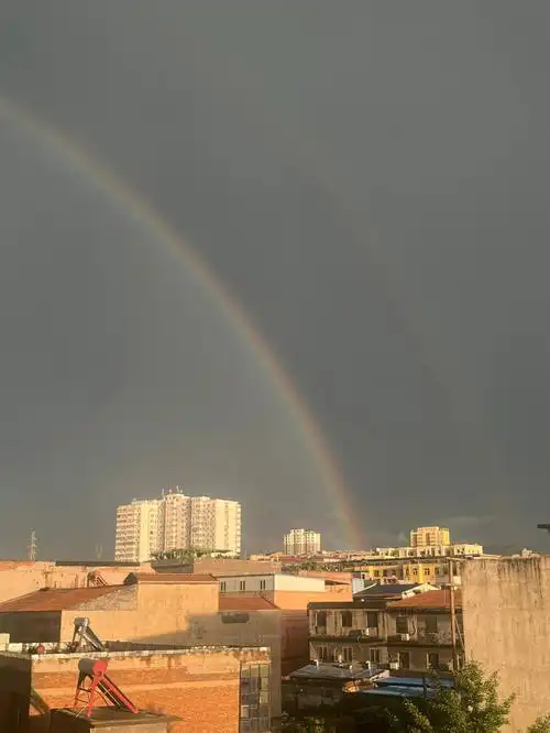 第一次见到双彩虹