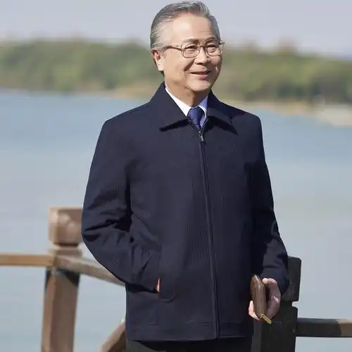 老爷车老人外套男春装6070岁80爷爷秋季衣服中老年男装上衣爸爸夹克衫