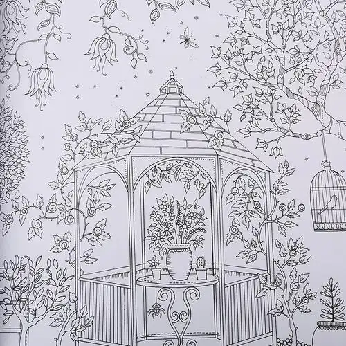 魔法森林涂色本定制厂家 纸质儿童涂色本 小号秘密花园填色书本