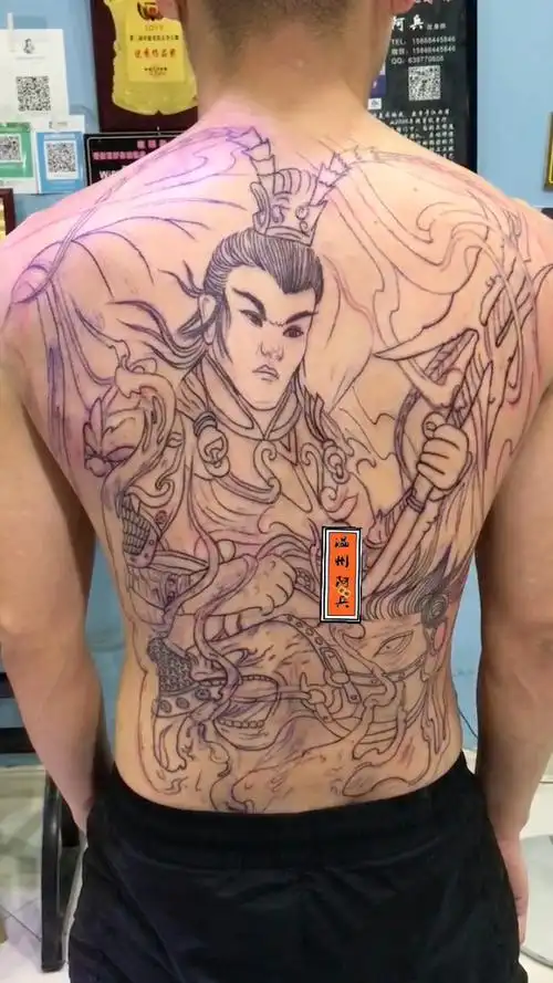 满背战神吕布线条73