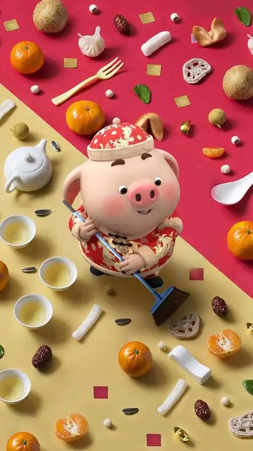 超级可爱的猪猪壁纸