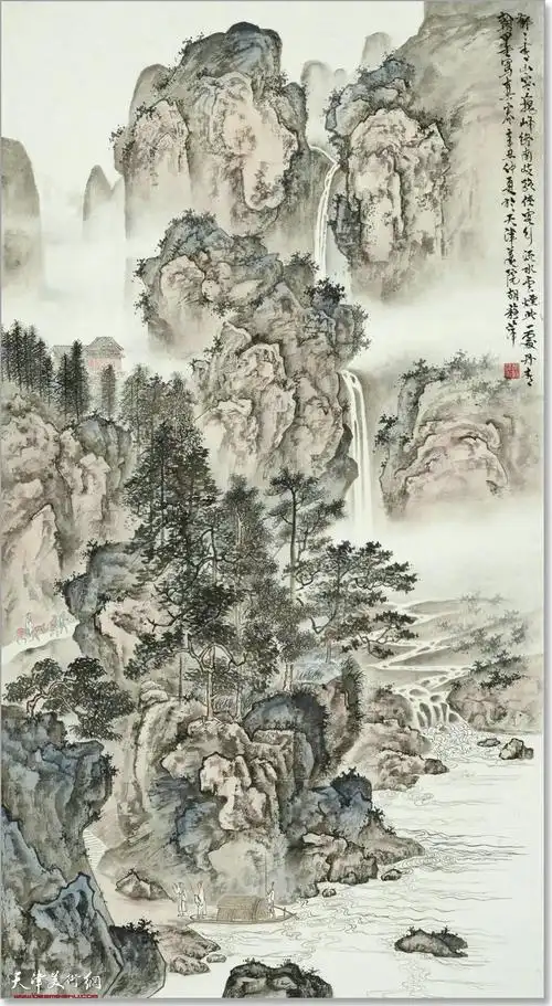 天津美术学院何延喆北宗山水画高级研修班学员作品欣赏