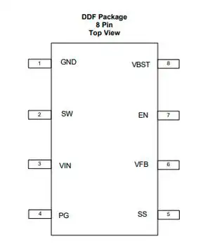 tps563210addfr同步降压稳压器ic芯片中文资料pdf数据手册引脚图产品