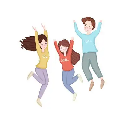 卡通手绘五四青年节青年原创插画素材彩色背景足球比赛彩色剪影对抗赛