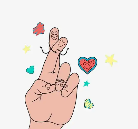 可爱的手掌和手指