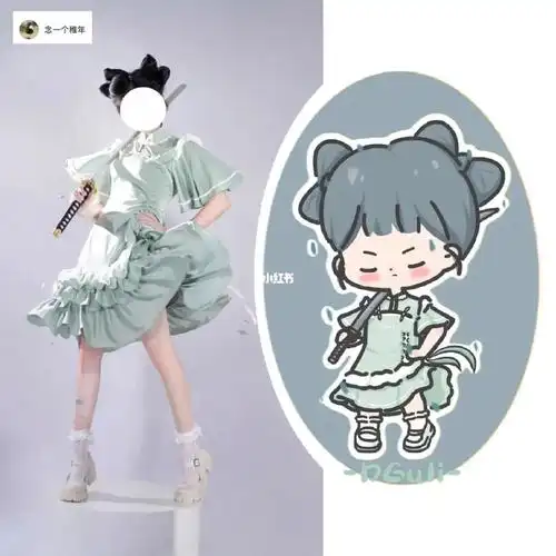 q版人物丨穿裙子又怎样依旧又酷又飒的