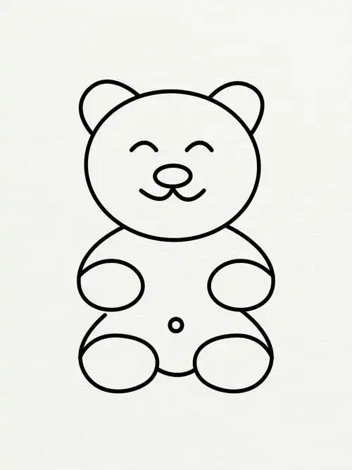 小熊简笔画