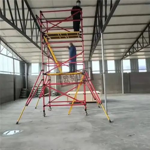 电气工程作业绝缘爬梯移动内爬式脚手架刀闸检修防护架移动平台