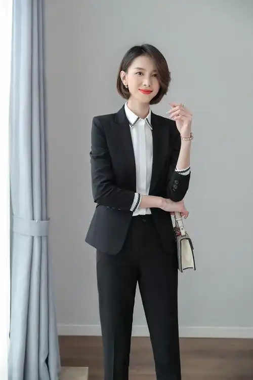 职业装女秋季裙套装高档酒店销售经理白领女式商务西装订制工作服