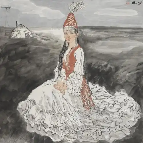 陈少林 《哈萨克》 123cm×123cm