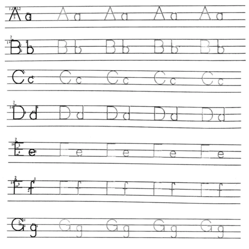 牛津棒棒体-26个英语英文字母描红描写