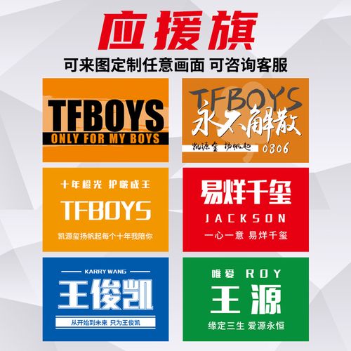 应援旗张泽禹王一博演唱会粉丝旗帜定做tnt时代少年团r1se团体应援