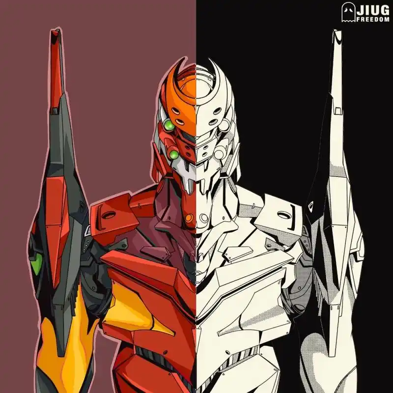 二号机头像,新世纪福音战士eva二号机,开新坑了属于是. 香党楼下集合!