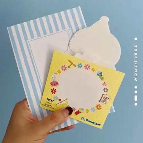 生日礼物日本哆啦限定50周年祝福贺卡机器猫抽拉贺卡