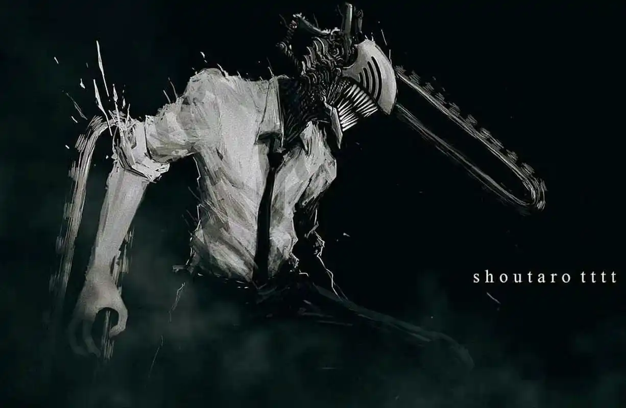 黑白画风的电锯人真的太帅了!