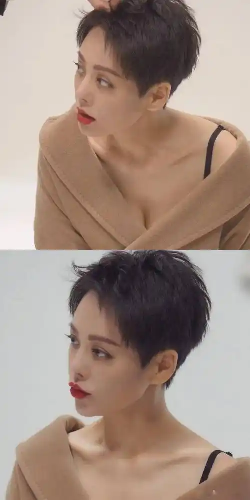 不得不说,之前那种碎碎的超短发就算宁静自己没留腻,我都看腻了.