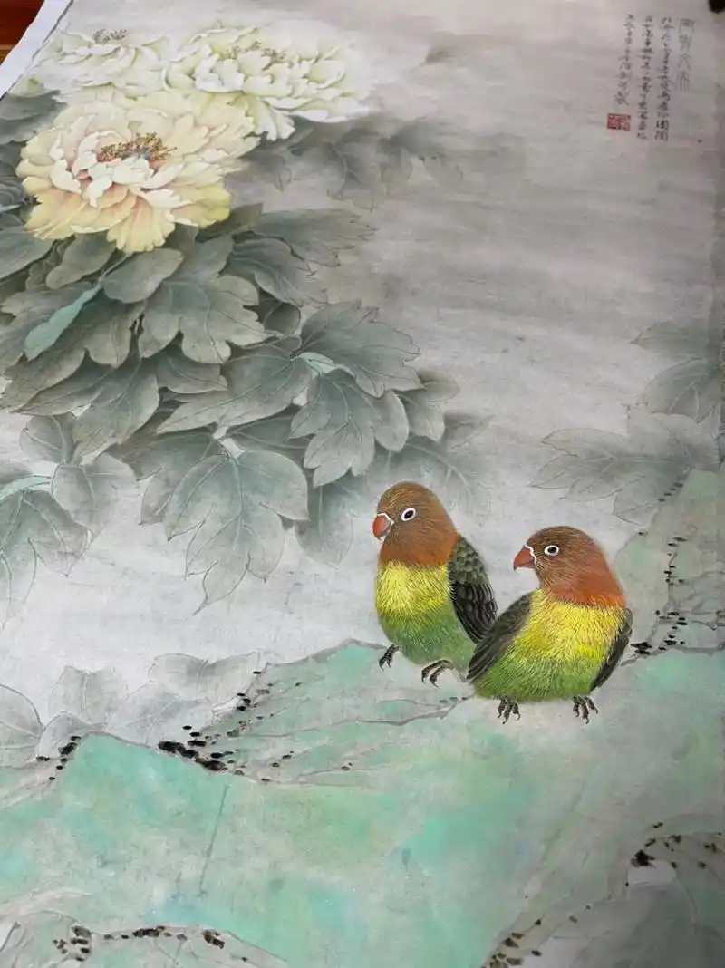 #工笔画 #花鸟 #工笔国画 - 抖音