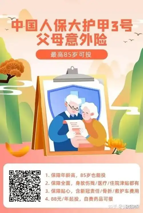 老人意外险首选大护甲3号父母版