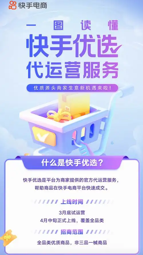「快手优选」项目启动 官方一站式代运营服务助力优质商家线上销售_北