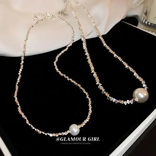 katomiacc银子项链轻奢小众冷淡锁骨链女夏季项链