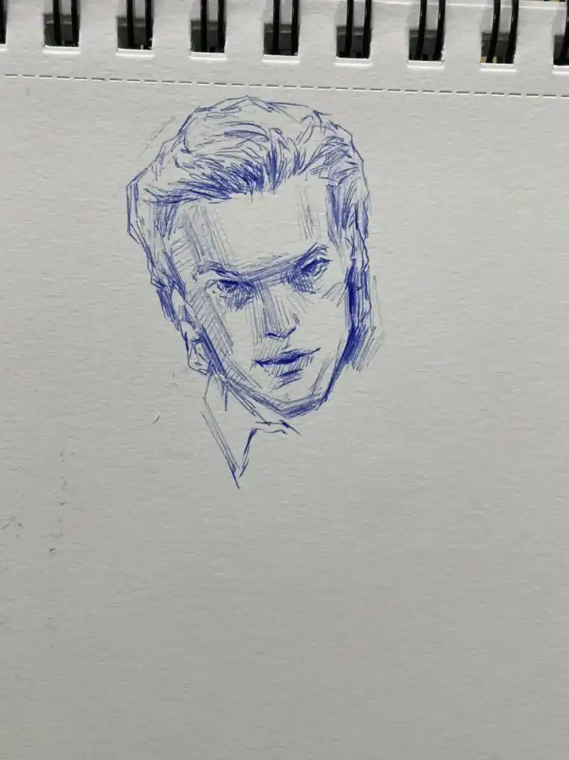 有人看过吗#怪奇物语 #速写 #圆珠笔 - 抖音