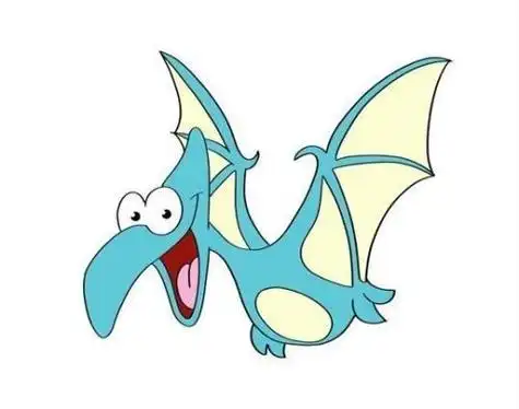 翼龙简笔画怎么画简单可爱_简笔画图片大全 - 元艺考