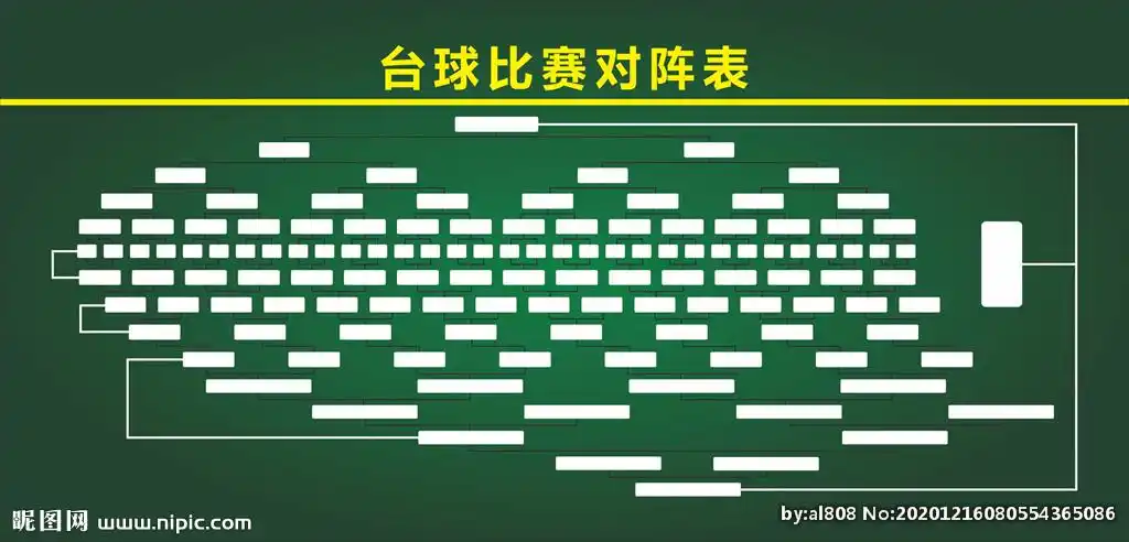台球比赛对阵表图片