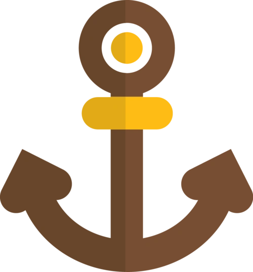 卡通手绘船锚图片