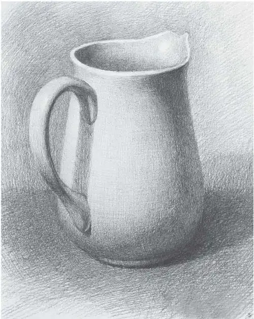 素描绘画表现技法系列怎样用素描画出白瓷的质感