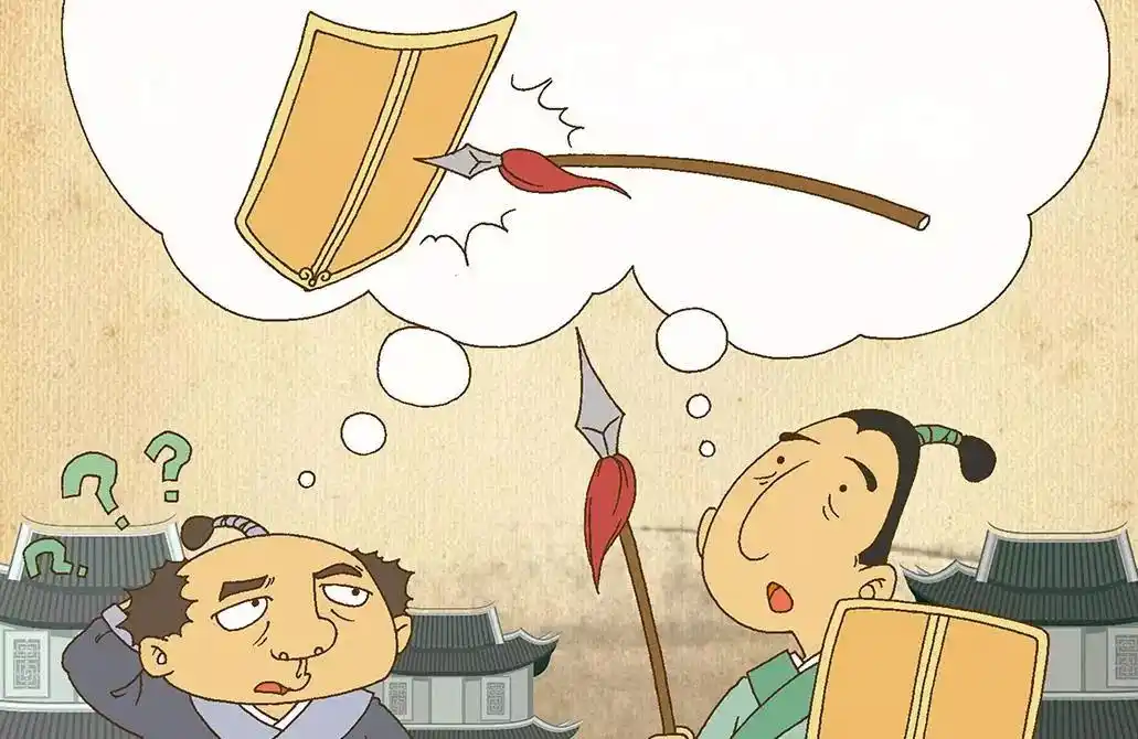 自相矛盾古时候,有个楚国人卖矛又卖盾.