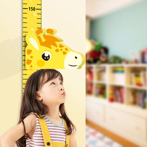 卡通身高墙贴3d立体家用宝宝量身高贴纸儿童房测量仪尺神器可移除