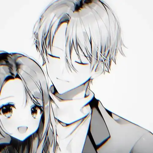 闺蜜情侣头像动漫高冷(黑白动漫情侣头像)(16)