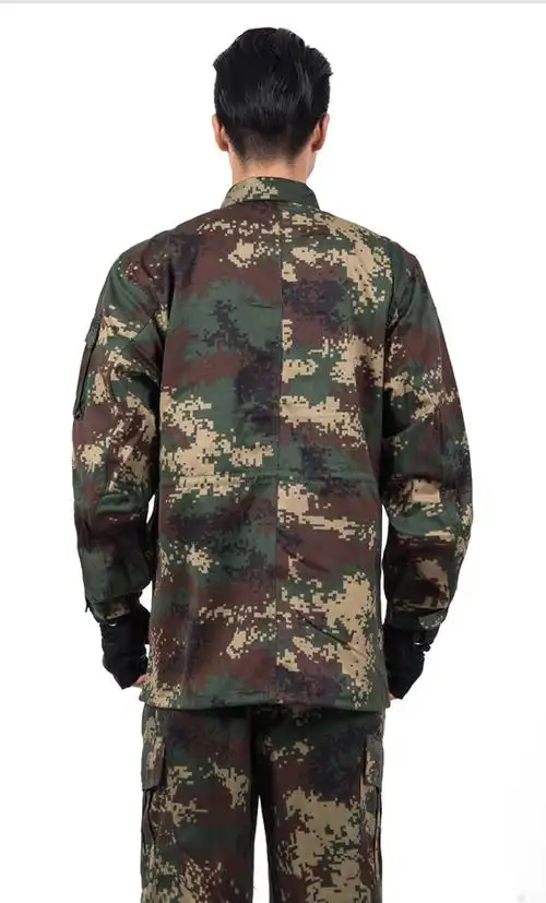 hoscene二炮07迷彩服套装男特种兵军装套装式火箭军迷作训服秋冬季