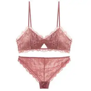 春夏欧美法式性感无钢圈细肩带内衣