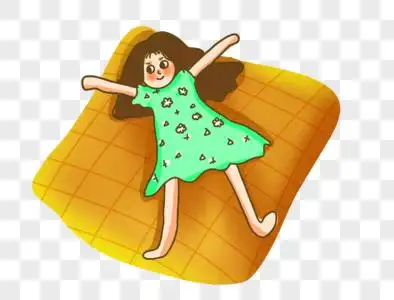 躺着的素材图片