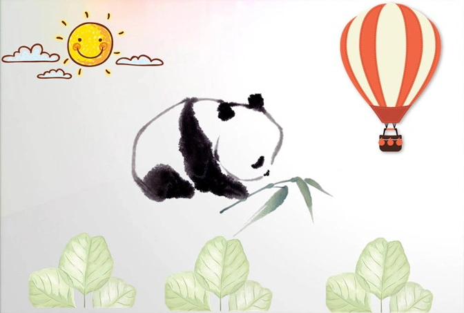 水彩卡通绘画ppt素材包12张可爱水彩小动物ppt小插图最新版