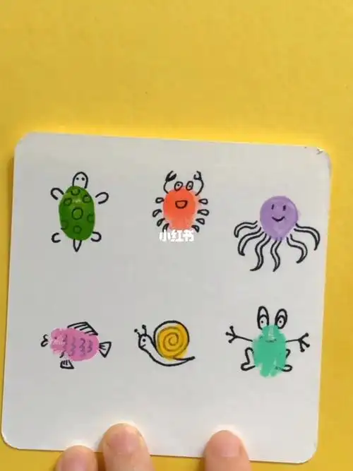 手指画小动物有点好玩又简单