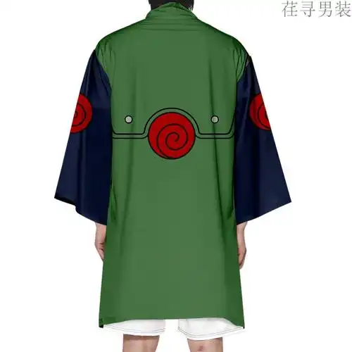 火影披风斗篷外套火影忍者cos长款披风和服中长袖3d数码印花男女外套