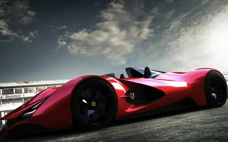 经典红色跑车高清电脑壁纸