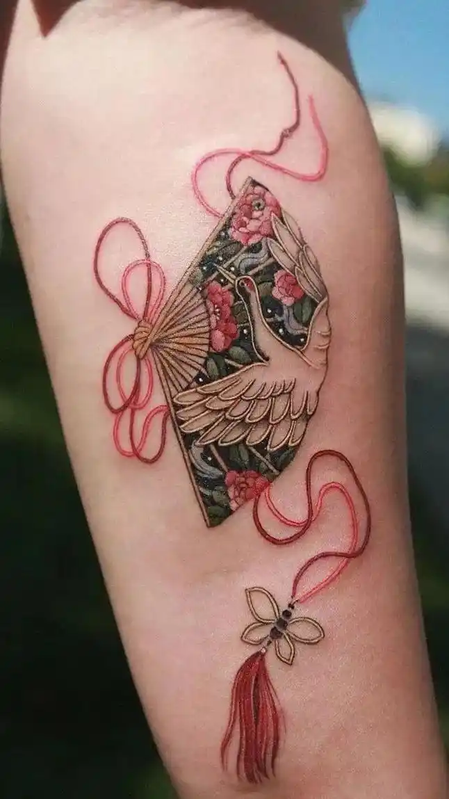 仙鹤纹身图案   不同风格仙鹤分享